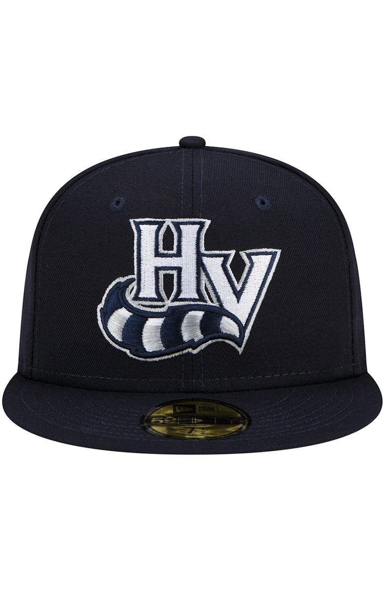 New Era Men's New Era Navy Hudson Valley Renegades Authentic Collection 59FIFTY Fitted Hat, Alternate, color, 