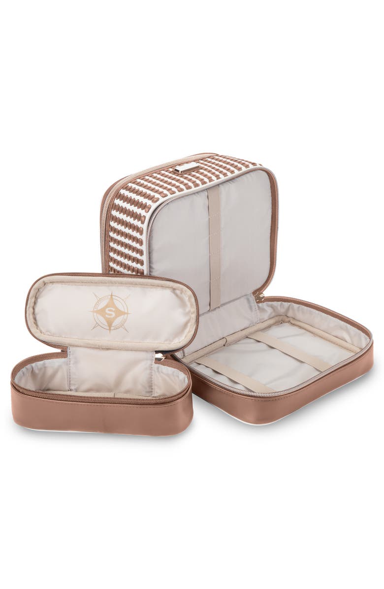 Stephanie Johnson Jenny Train Case, Alternate, color, Brown