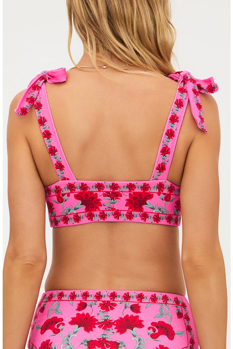 Avalon Floral Bikini Top, Alternate, color, REDWOOD FLORAL
