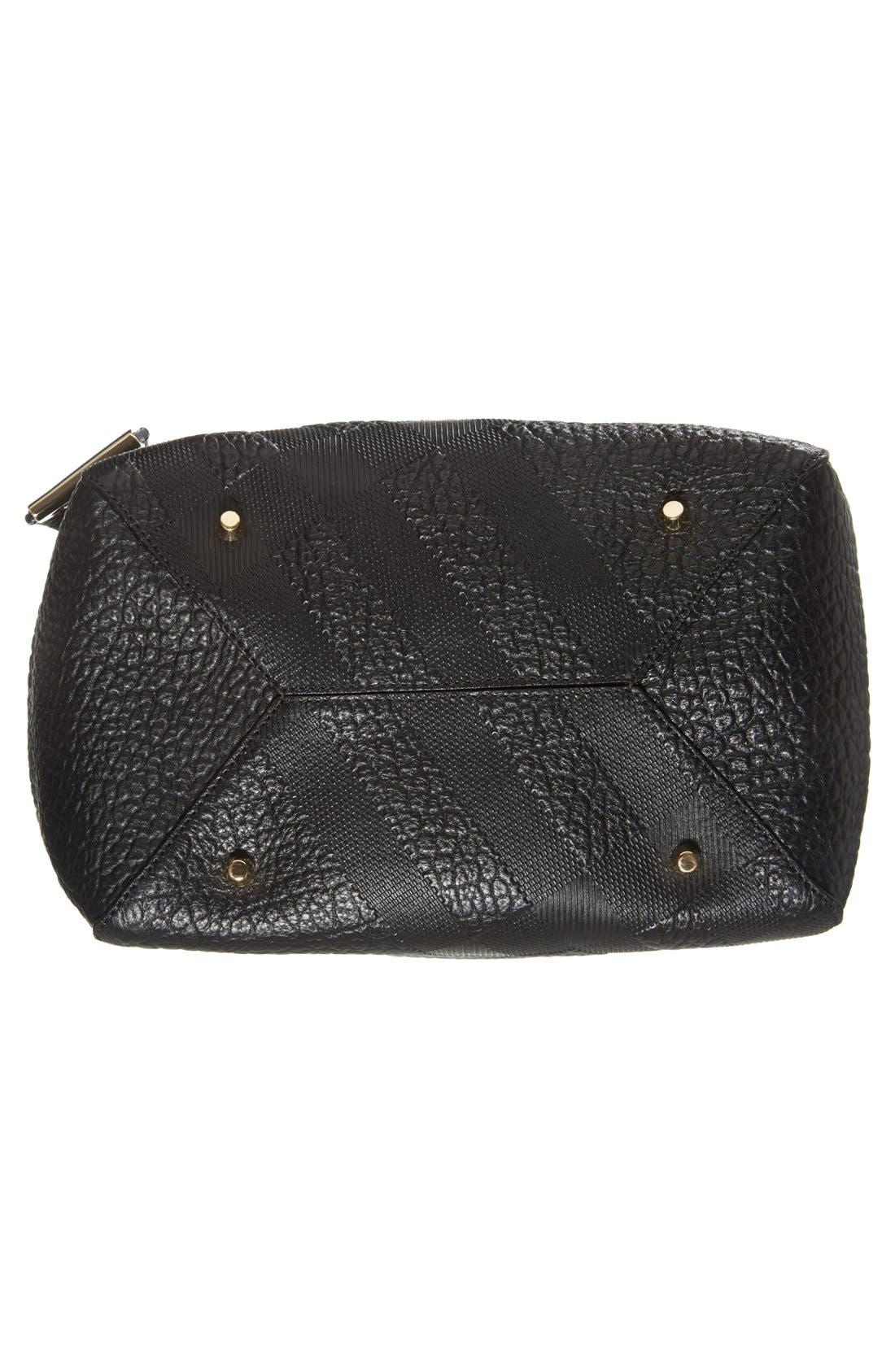 Burberry 'Small Canterbury - Grain Check' Leather Tote, Alternate, color, 