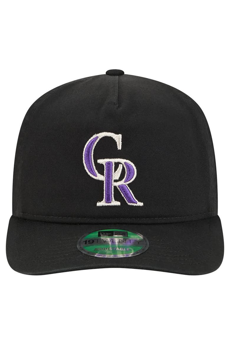 Men's New Era  Black Colorado Rockies Team 19TWENTY Adjustable Hat, Alternate, color, Black