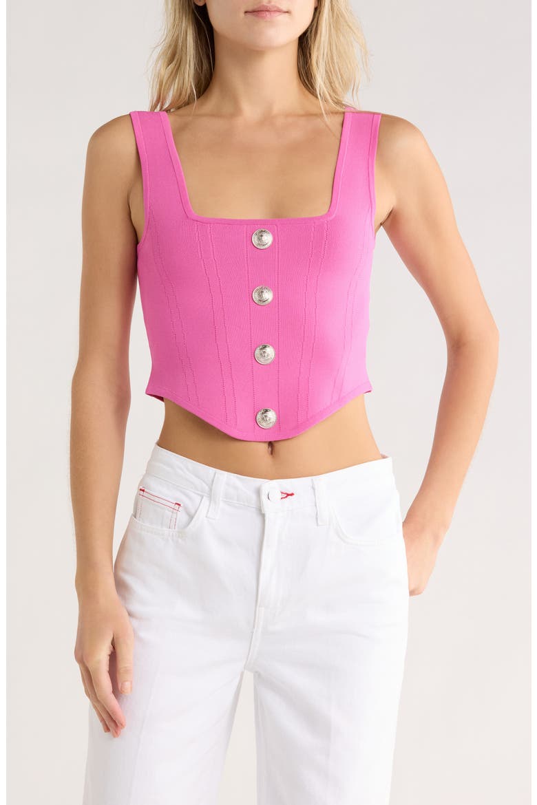 Saga Square Neck Tank, Main, color, ROSE VIOLET/NICKEL