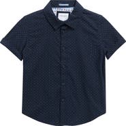 DENIM AND FLOWER Kids' Polka Dot Button-Up Shirt