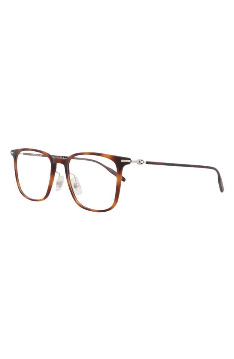 Montblanc 52mm Square Optical Frames, Alternate, color,
