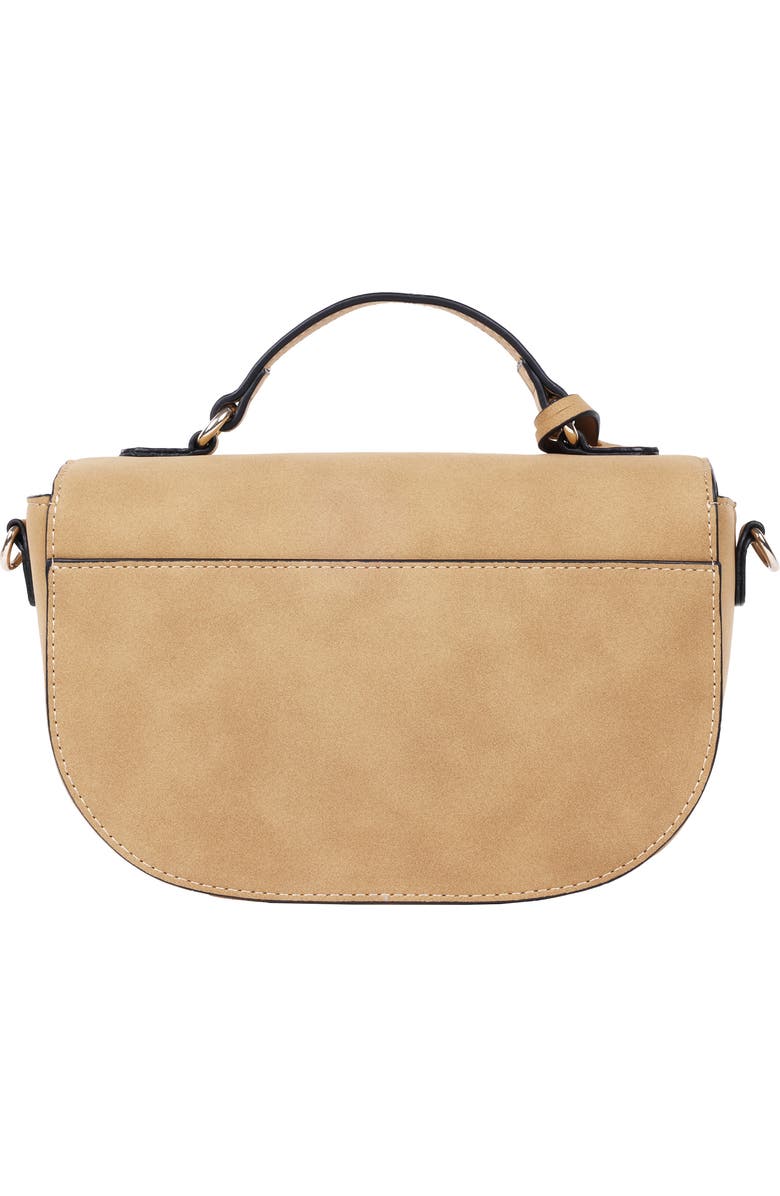 True Religion Trapunto Logo Satchel Bag, Alternate, color, Camel