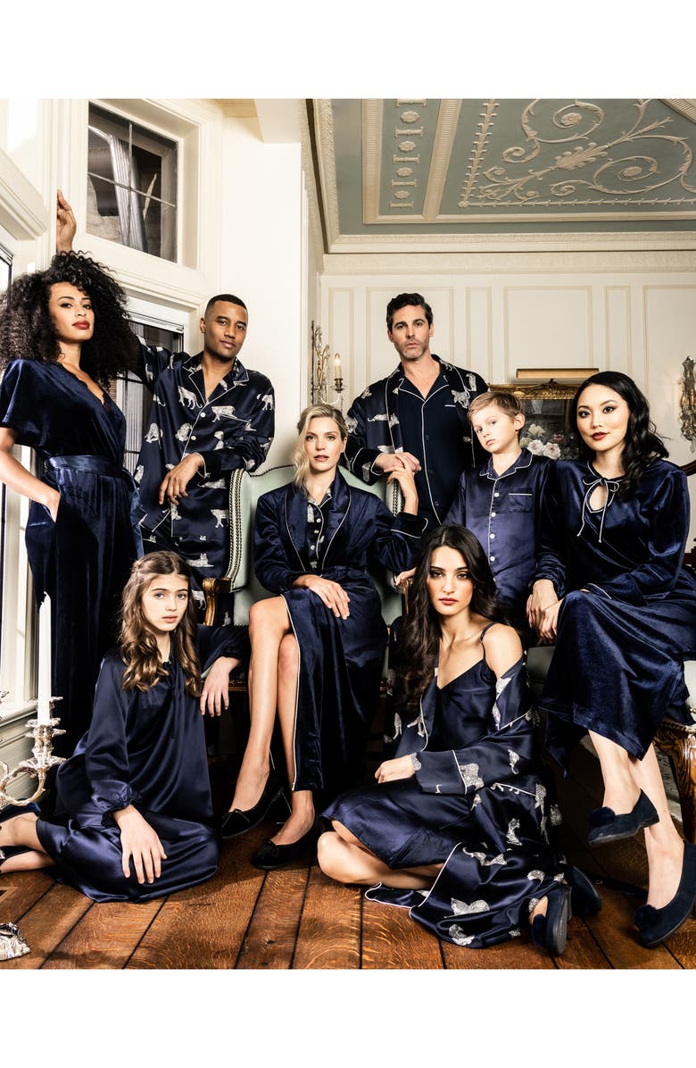 Petite Plume Silk Nightgown, Alternate, color, 