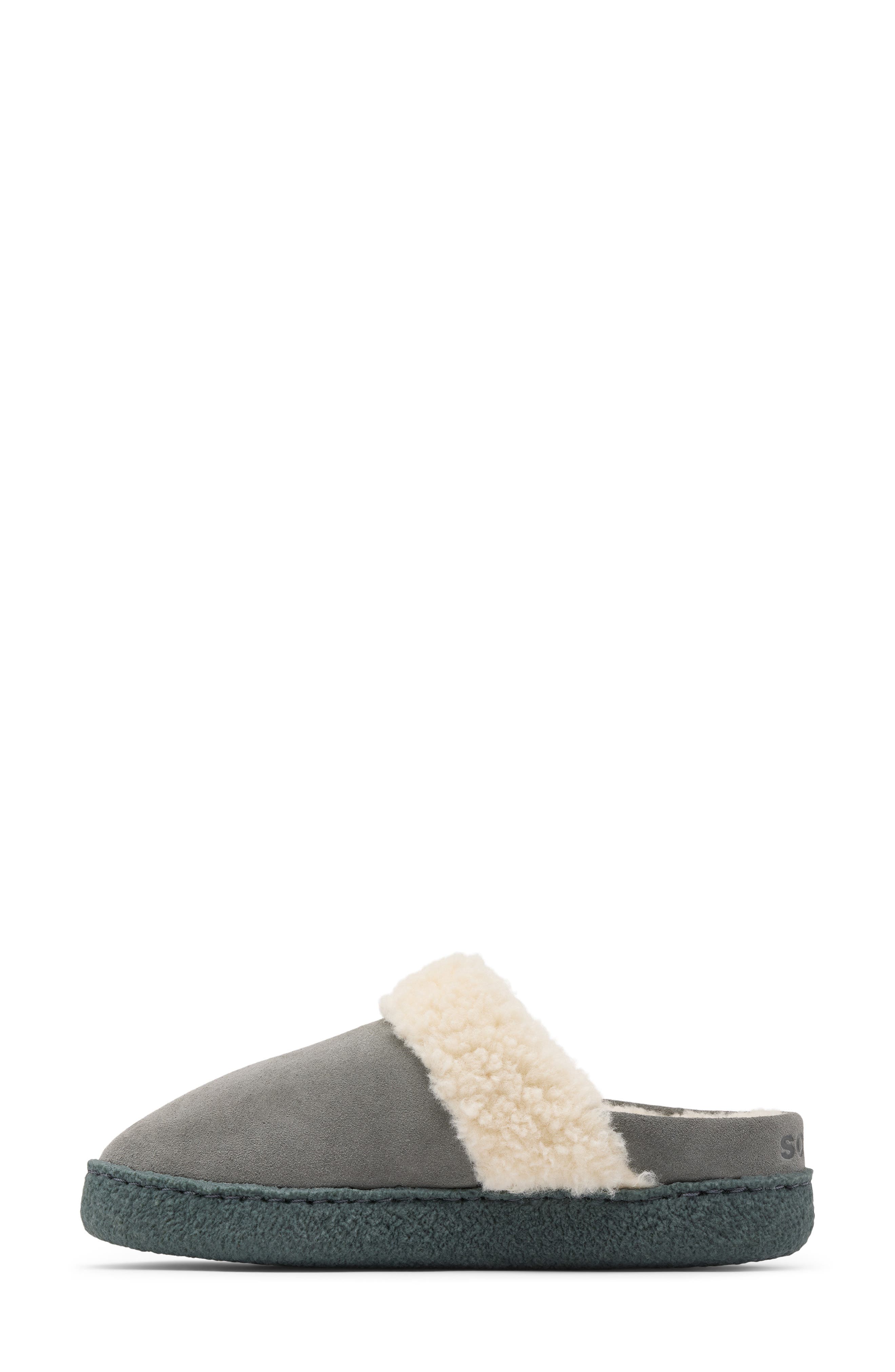 Nakiska III Slide Slipper, Alternate, color, QUARRY/ GRILL