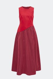 SIMONMILLER Laurel Moire Midi Dress