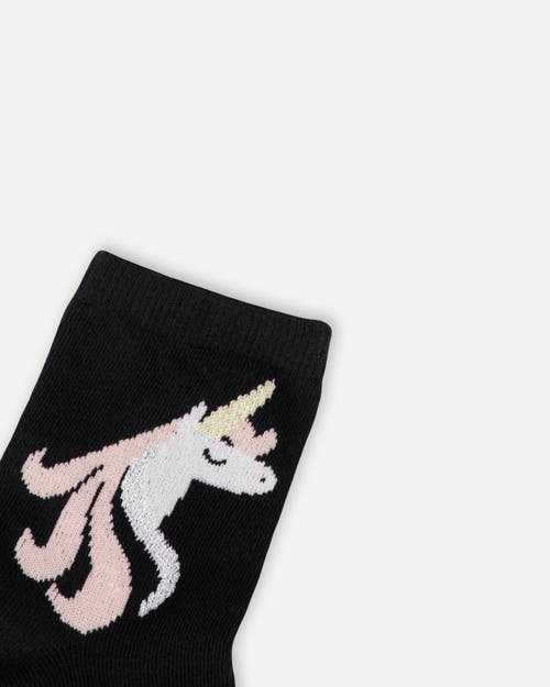 Deux Par Deux Girl 3-pack Knit Socks In Pink