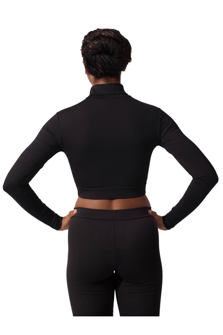 Turtleneck Long Sleeve Top, Alternate, color, black