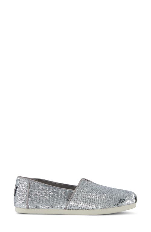 Toms Alpargata Slip-on In Silver