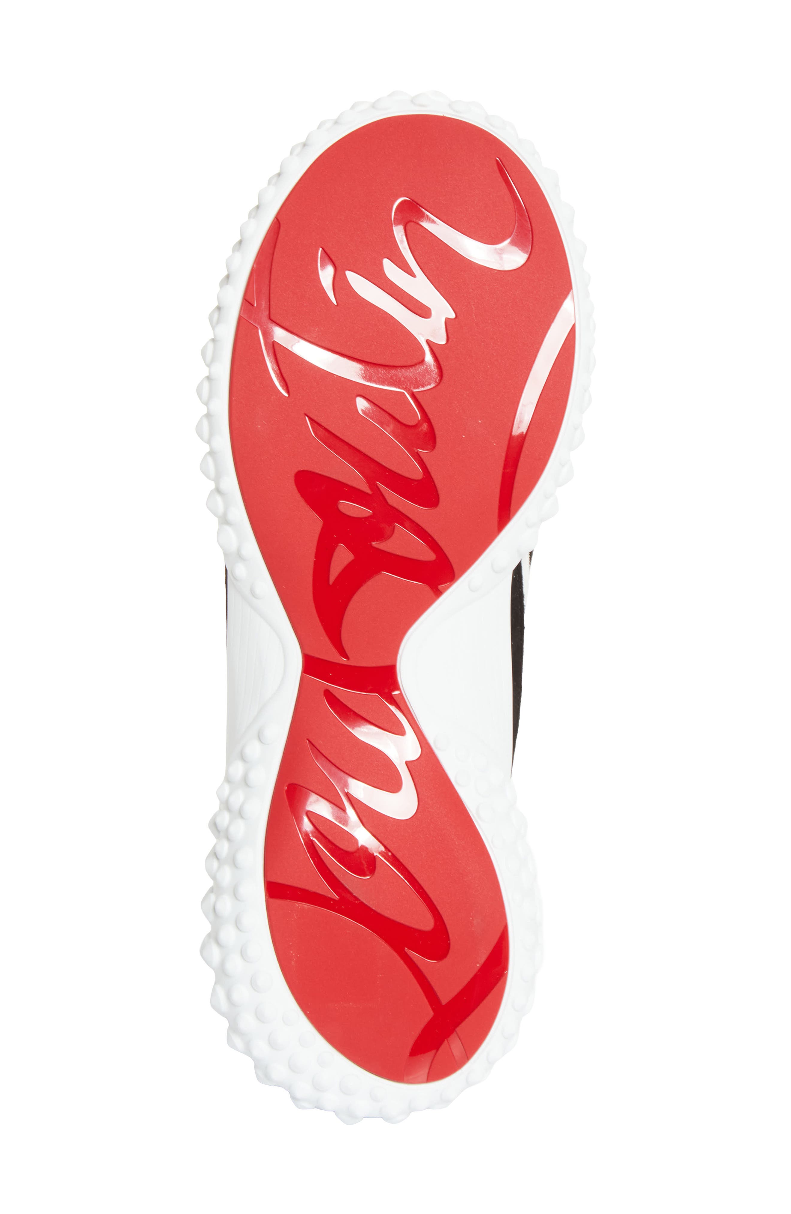 Christian Louboutin Mara Ankle Tie Sneaker, Alternate, color, Black