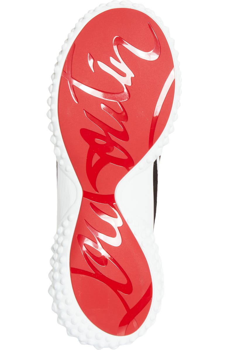 Christian Louboutin Mara Ankle Tie Sneaker, Alternate, color, Black