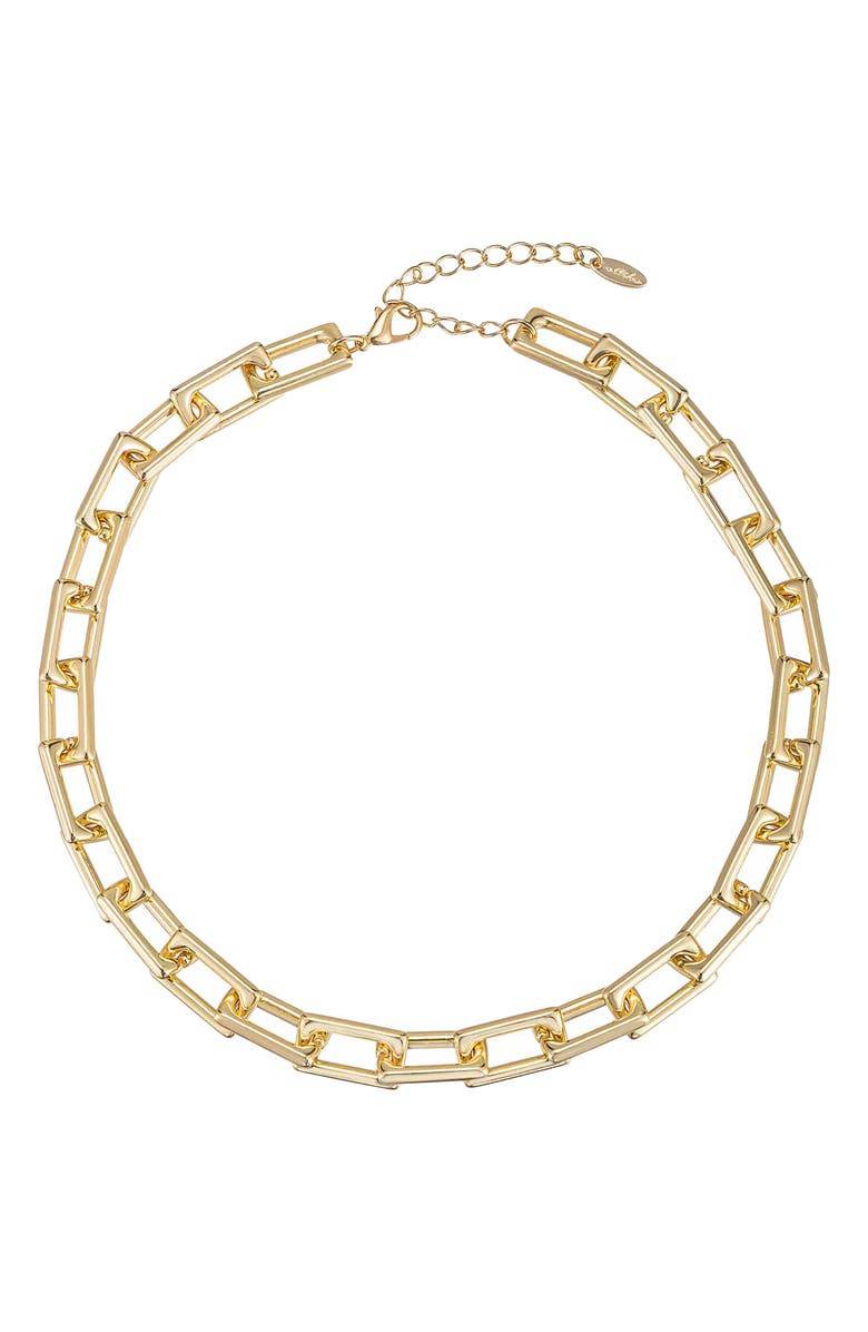 Ettika Chunky Chain Necklace, Main, color, Gold