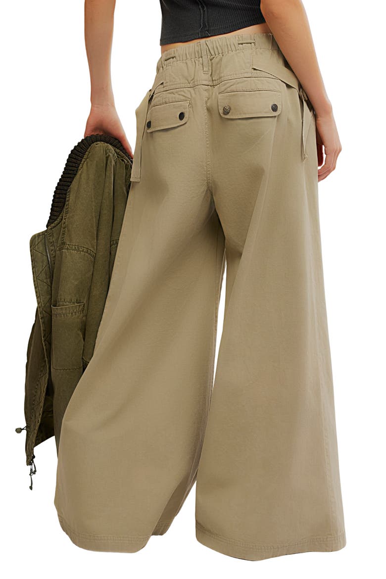 Julien Wide Leg Chino Pants, Alternate, color, CHINCHILLA