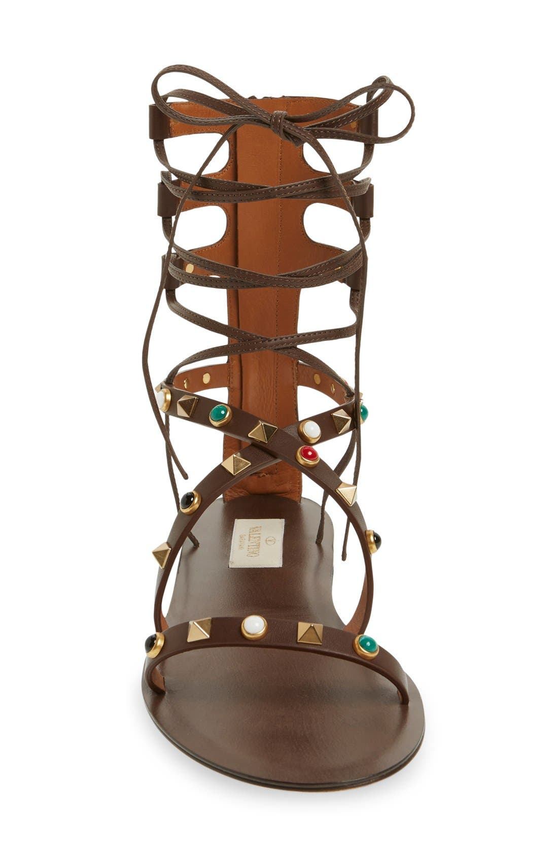 Valentino Garavani Valentino Lace-Up Sandal, Alternate, color, 