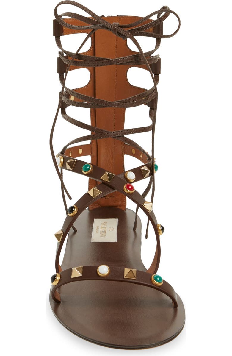 Valentino Garavani Valentino Lace-Up Sandal, Alternate, color,