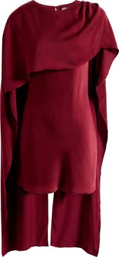 WAYF x Sara Walker Elle Capelet Satin Minidress