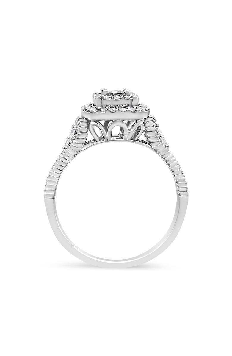 Haus of Brilliance Silver 1/3 Cttw Diamond Cocktail Ring, Alternate, color, Silver