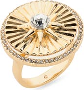 NORDSTROM RACK Cubic Zirconia Fluted Ring