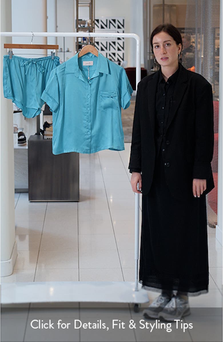 Audrey Mulberry Silk Short Pajamas, sales video thumbnail