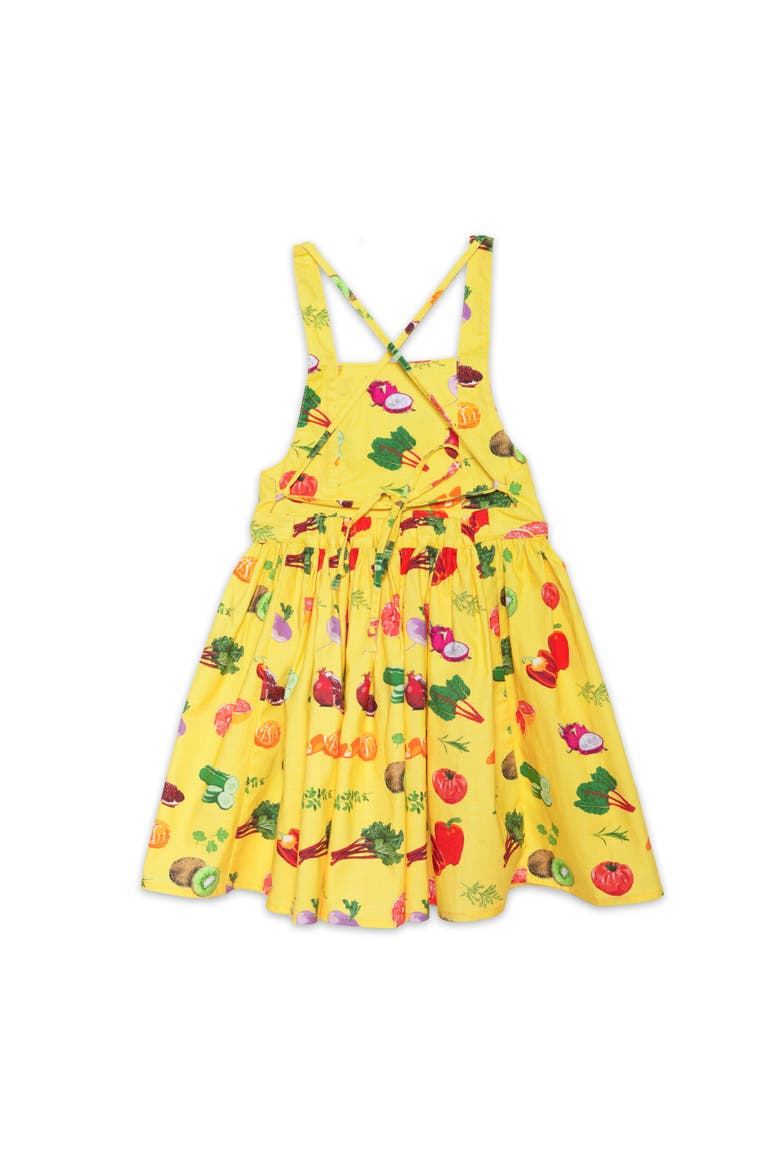 Girls Tie Back Dress, Alternate, color, Farmer's Market