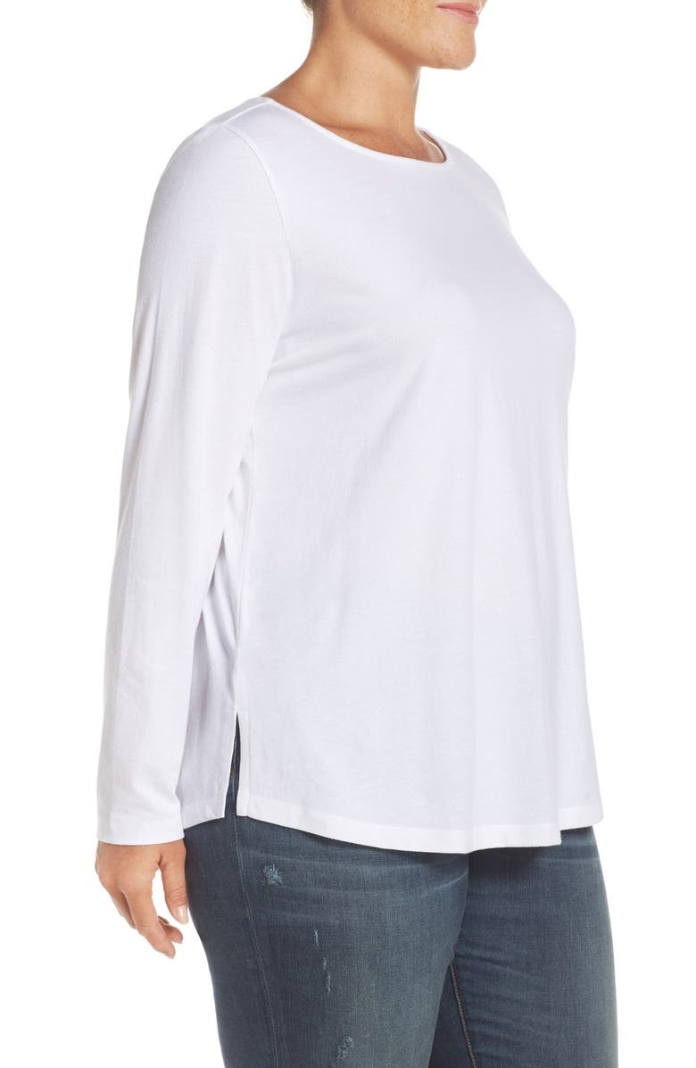 Sejour Ballet Neck Long Sleeve Tee, Alternate, color,