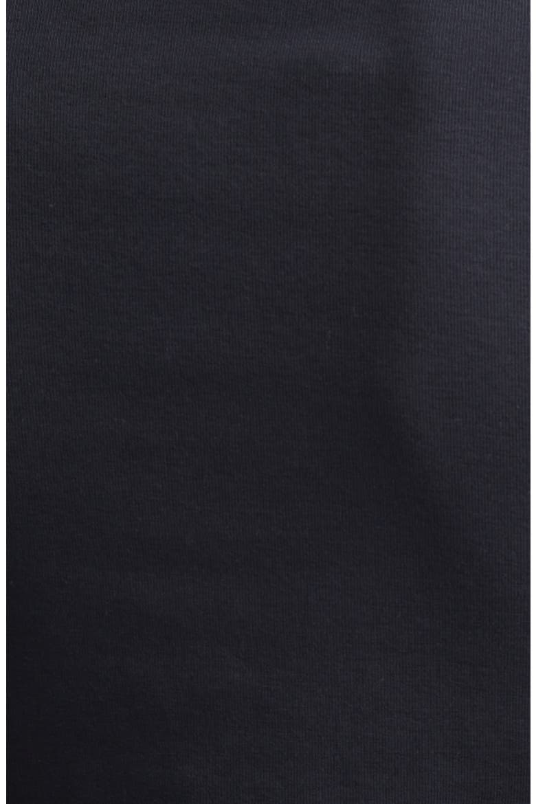 Ribbon Cutout Crop Rib T-Shirt, Alternate, color, BLACK