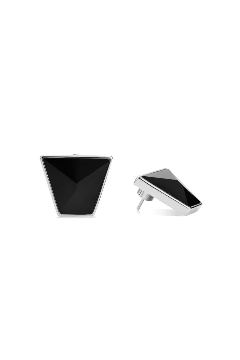 Echo Ear Studs, Main, color, Black & Silver