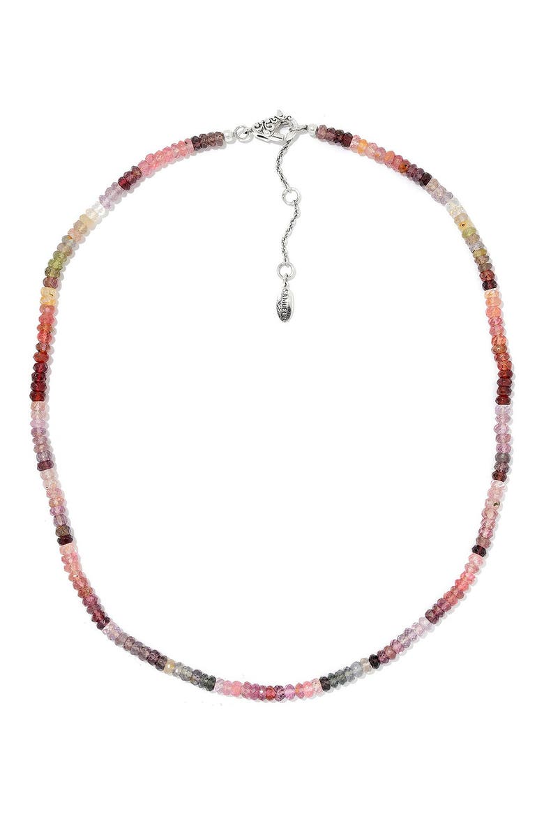 Beaded Spinel Necklace, Alternate, color, PINK MULTI