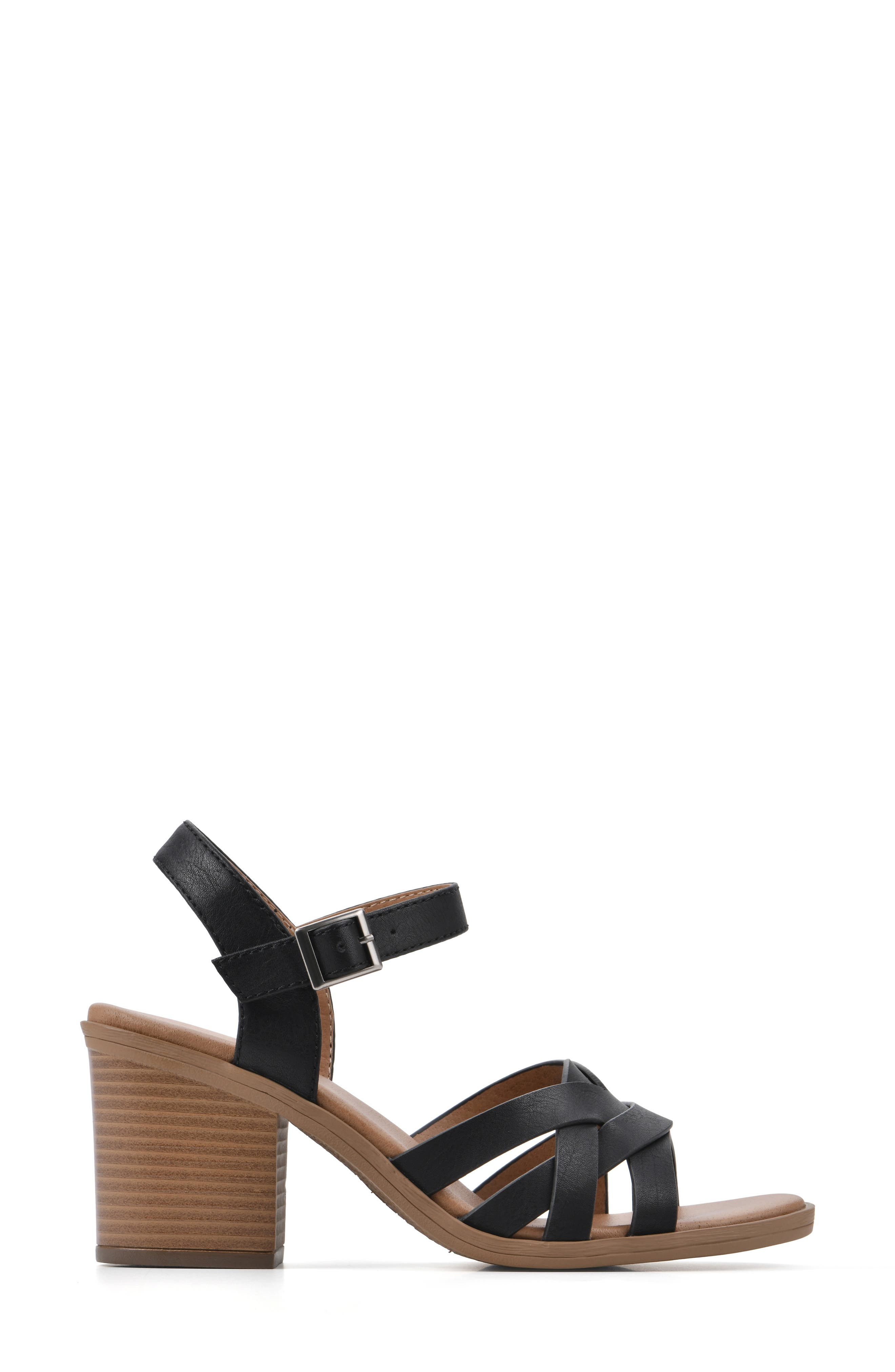 White Mountain Footwear Bergen Block Heel Sandal, Alternate, color, 