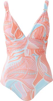 Melissa Odabash Panarea Shirred One-Piece Swimsuit