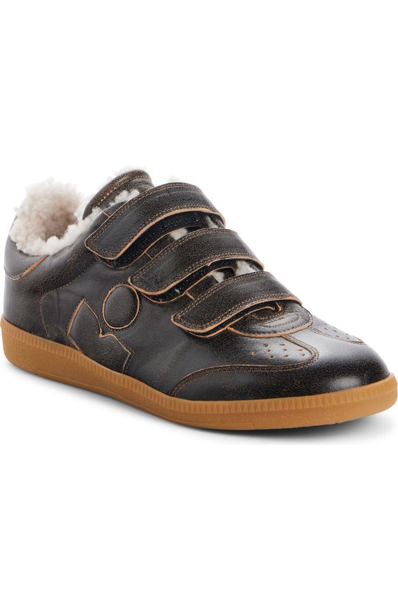 Isabel Marant Beth Genuine Shearling Lined Low Top Sneaker, Main, color,