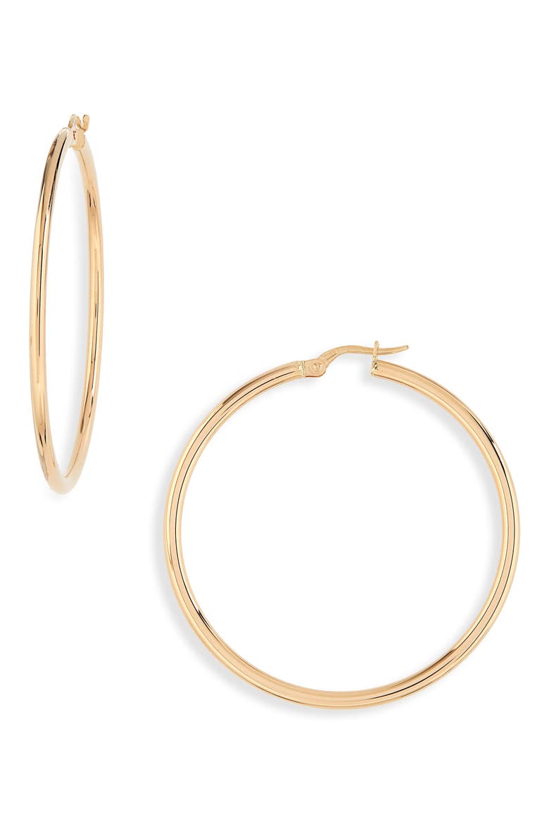45mm Gold Hoop Earrings, Main, color, YELLOW GOLD