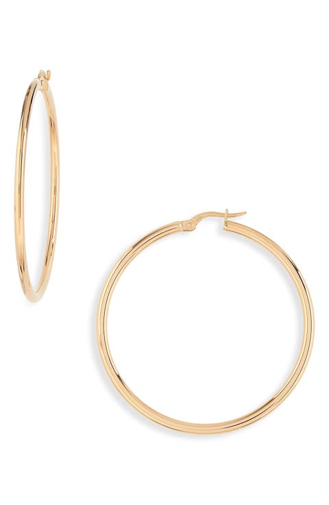 45mm Gold Hoop Earrings