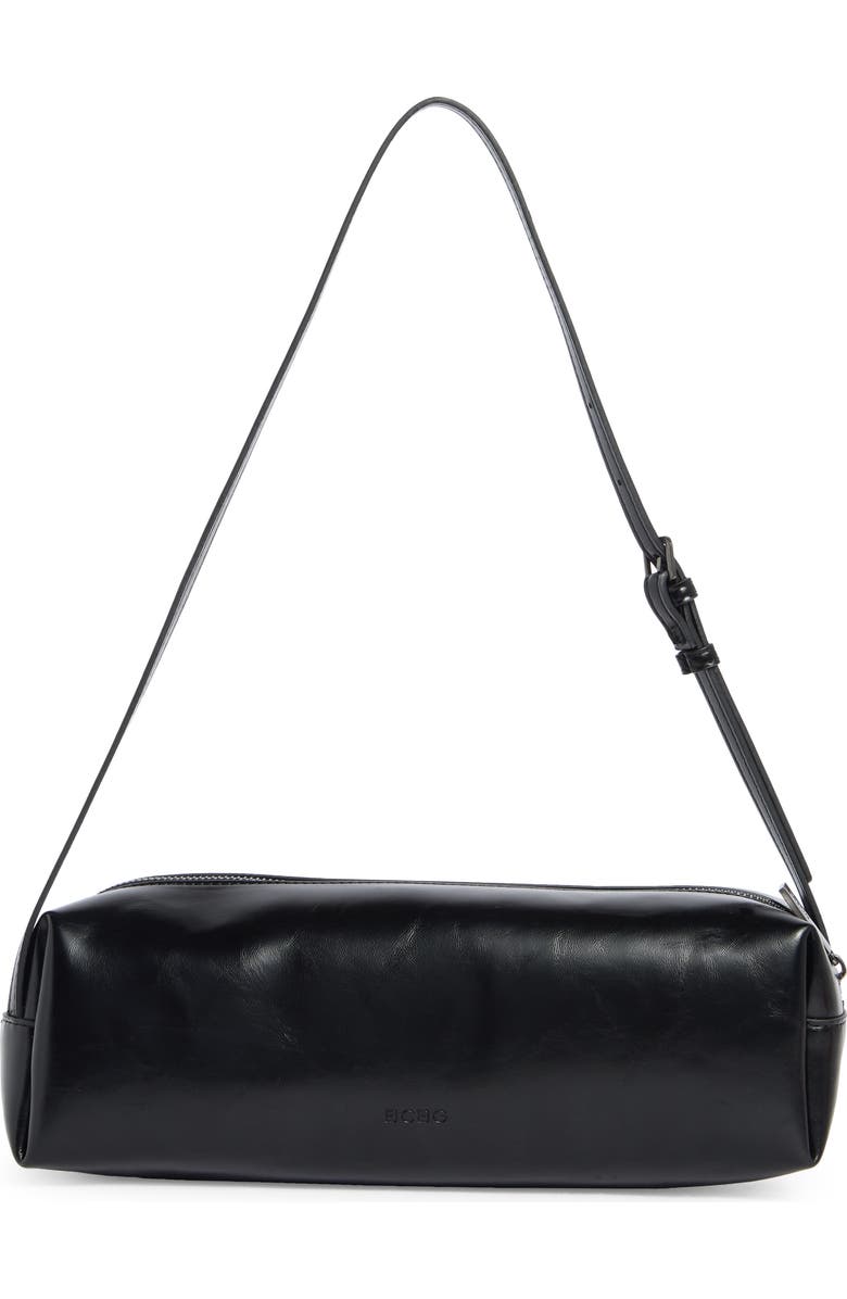 BCBG Barrel Shoulder Bag, Alternate, color, Black