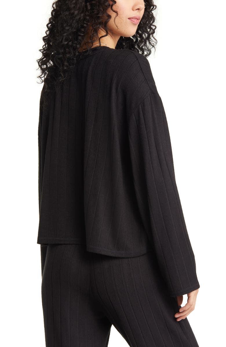 BP. Cozy Rib Oversize Pajama Top, Alternate, color,