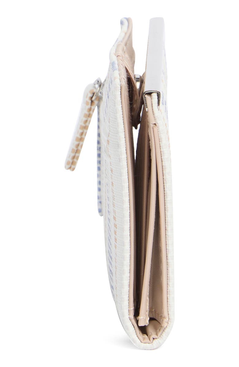 MUNDI SMALL LEATHER GOODS Slim Stripe Clutch, Alternate, color, Marine Linen