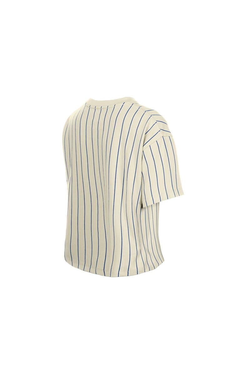 New Era Women's New Era Cream New York Mets Throwback Boxy T-Shirt, Alternate, color, Cream
