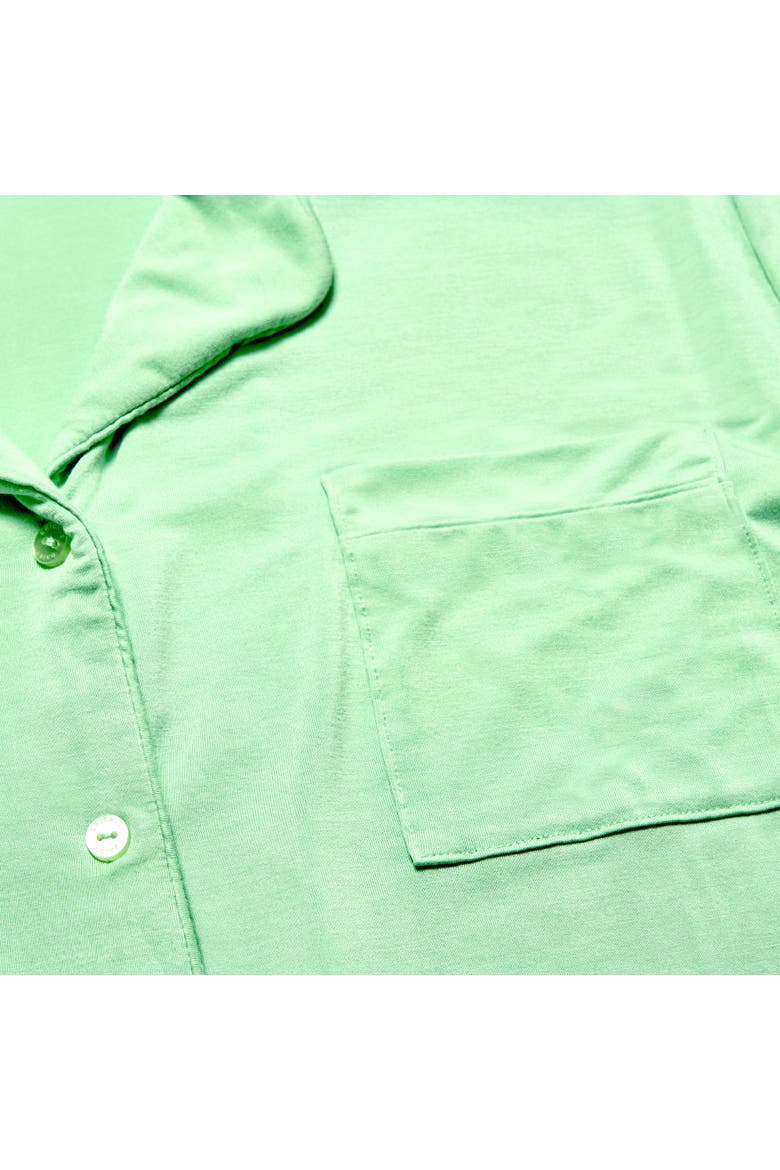 Matcha in the Desert Long Pajama Set, Alternate, color, Light Green