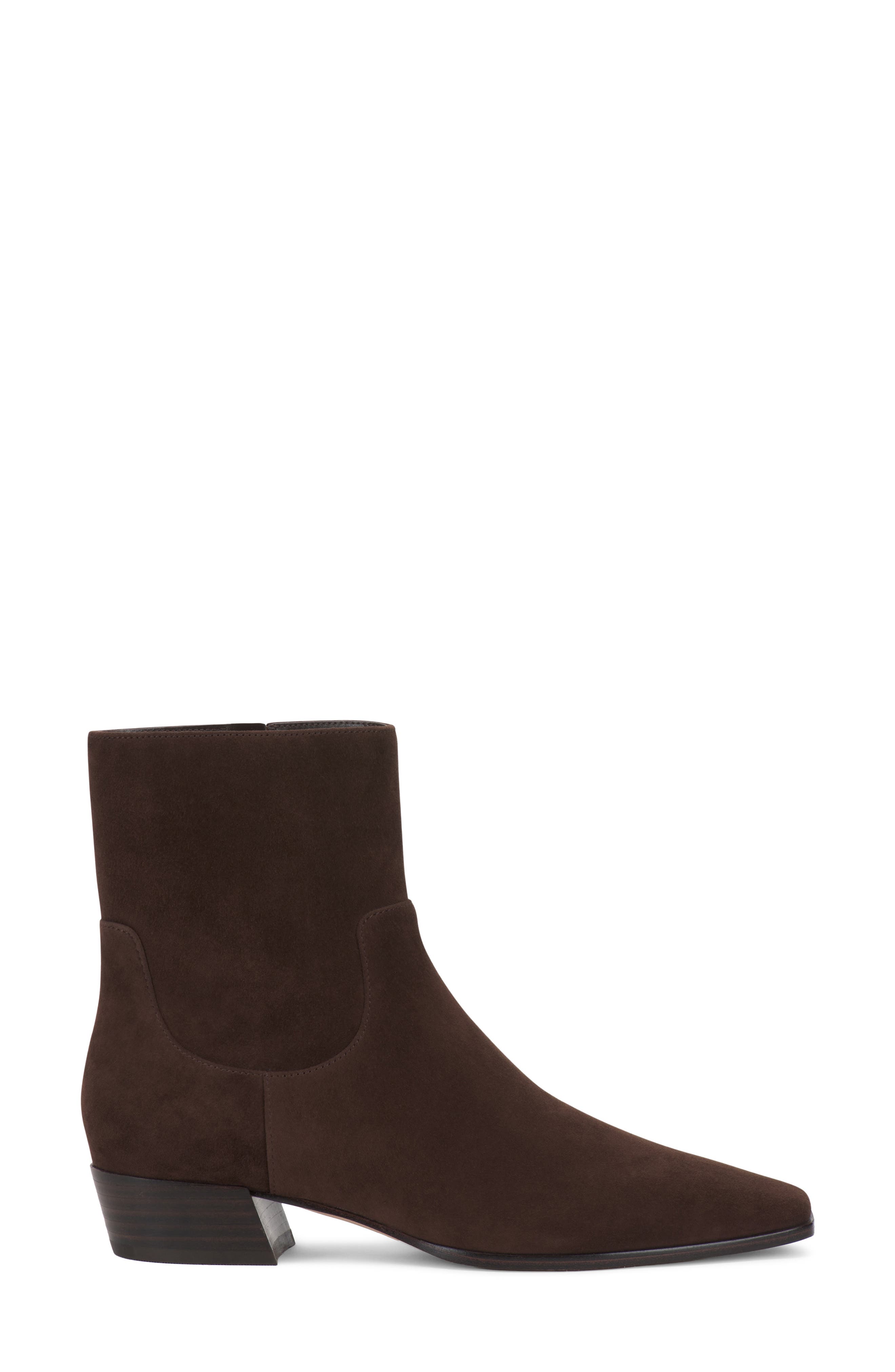 Pertula Leather Bootie, Alternate, color, BROWNIE