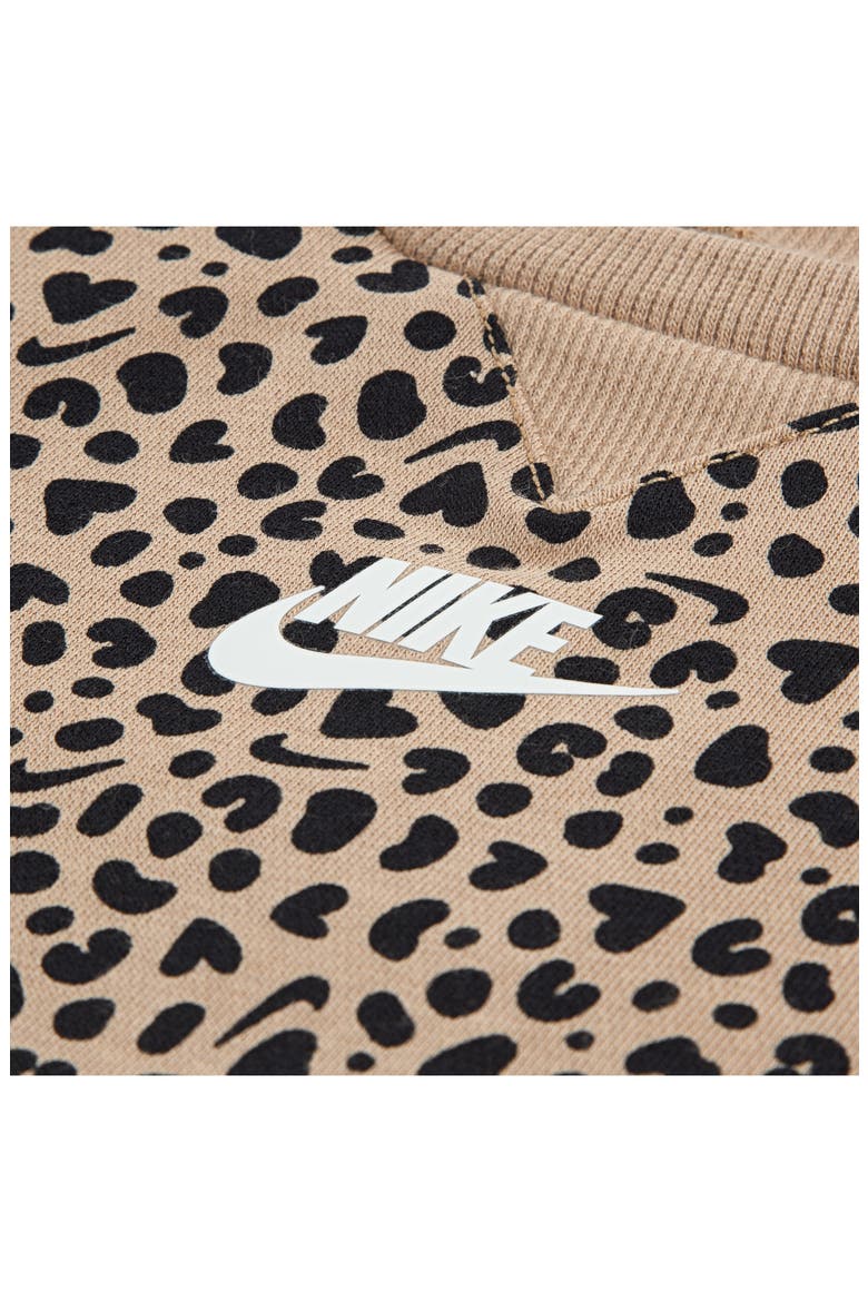 Wild Warmth Fleece Top & Flared Leggings Set, Alternate, color, BLACK
