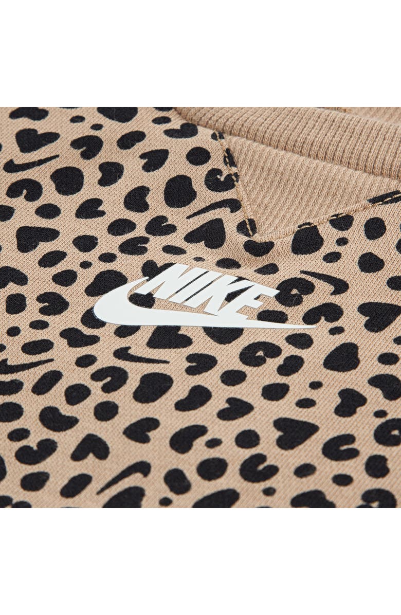 Nike Wild Warmth Fleece Top & Flared Leggings Set, Alternate, color, Black