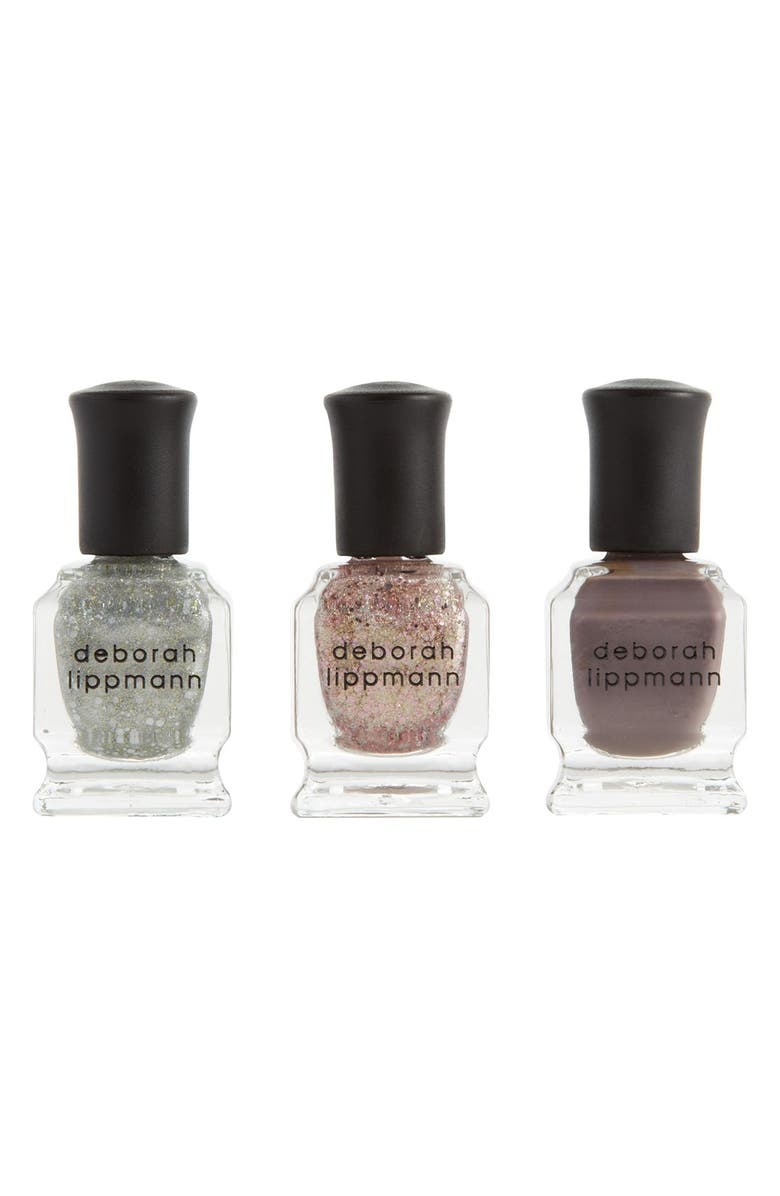 Deborah Lippmann 'Space Oddity' Mini Nail Lacquer Trio, Main, color, 
