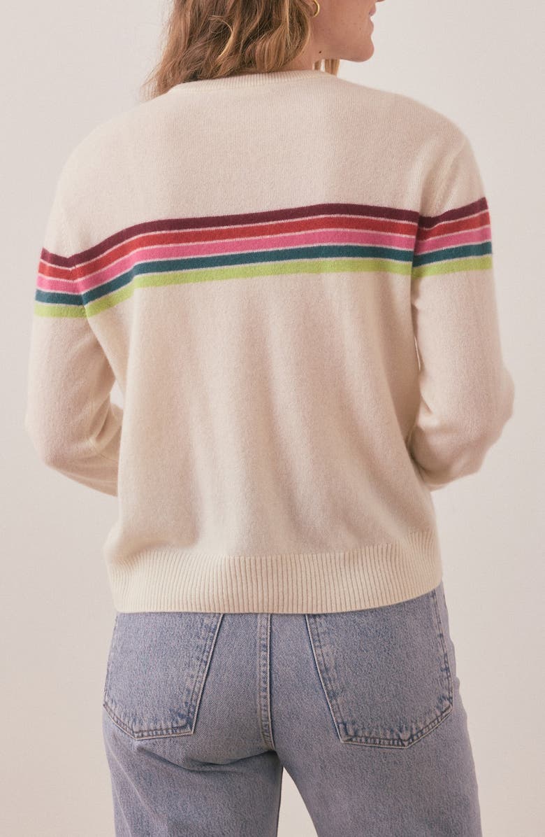 Marine Layer Harper Stripe Cashmere Sweater, Alternate, color, Multi Stripe