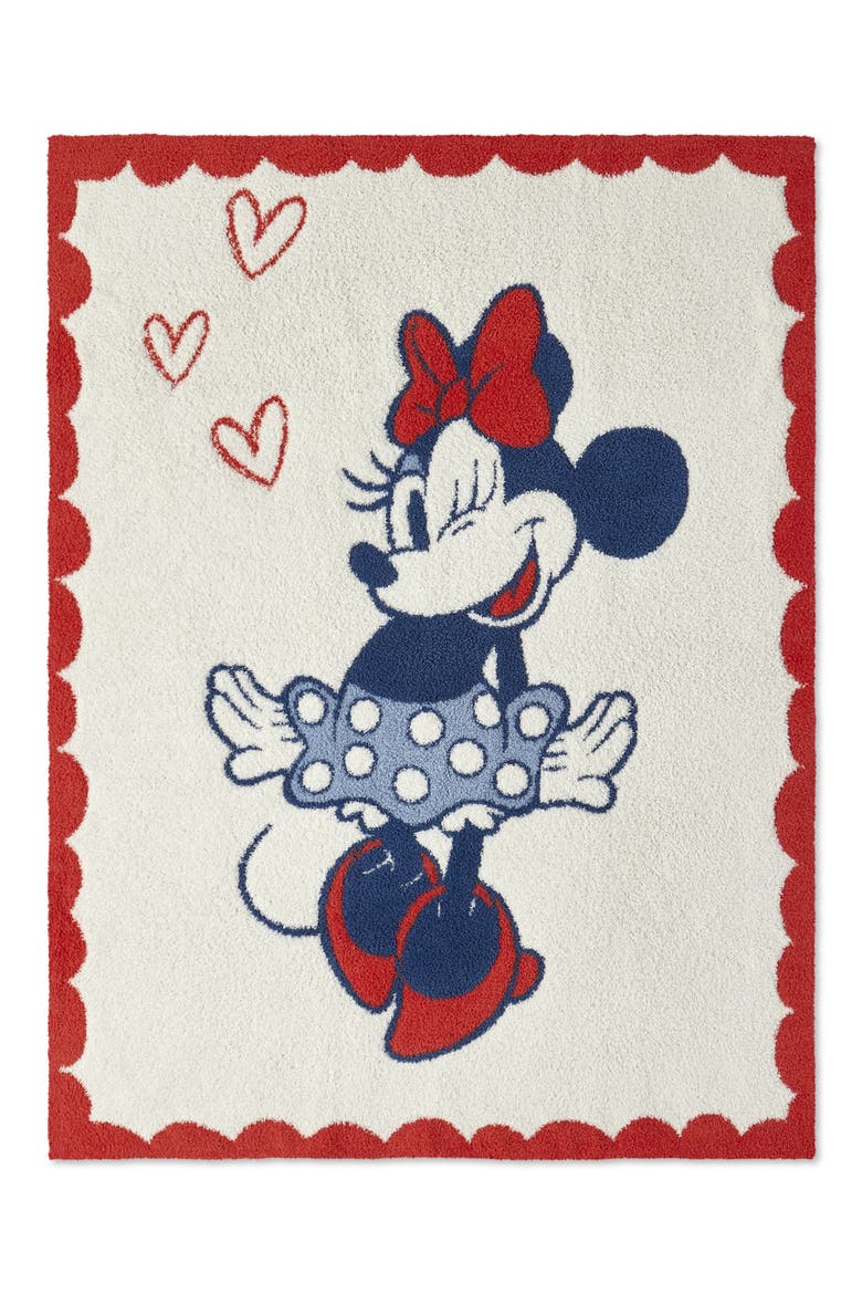 x Disney® Minnie Mouse CozyChic® Love Stroller Blanket, Alternate, color, CREAM MULTI
