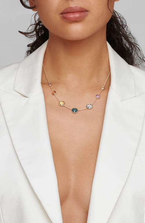 Ippolita Lollipop Graduated 7-stone Station Necklace In Gold