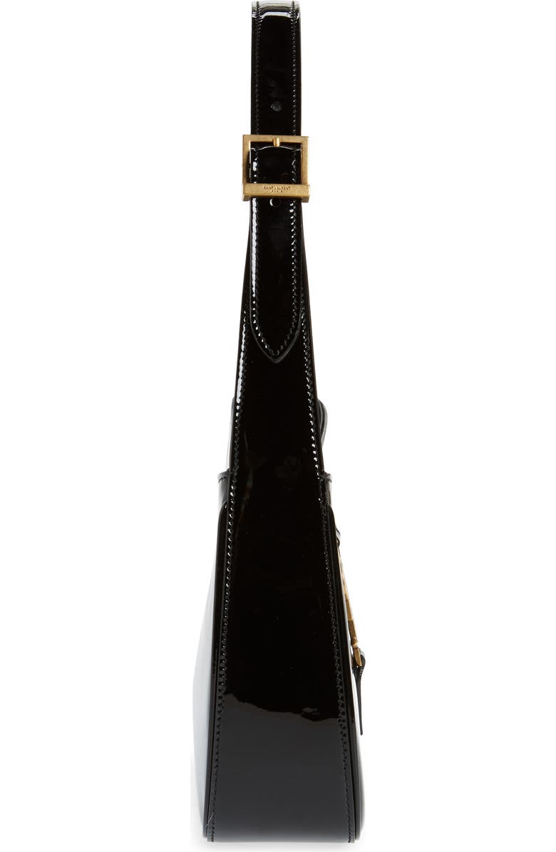 Saint Laurent Le 5 à 7 Patent Leather Hobo, Alternate, color,