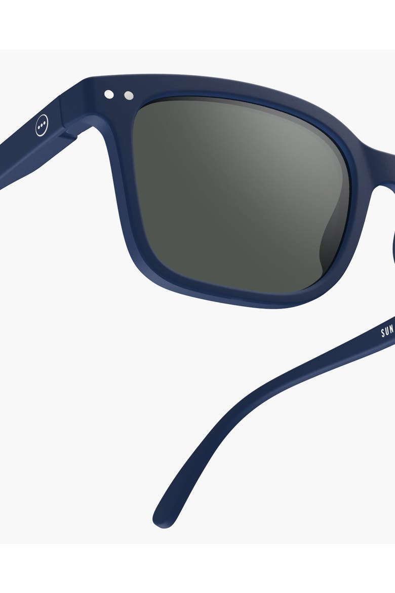 #L 54mm Rectangular Sunglasses, Alternate, color, Navy Blue