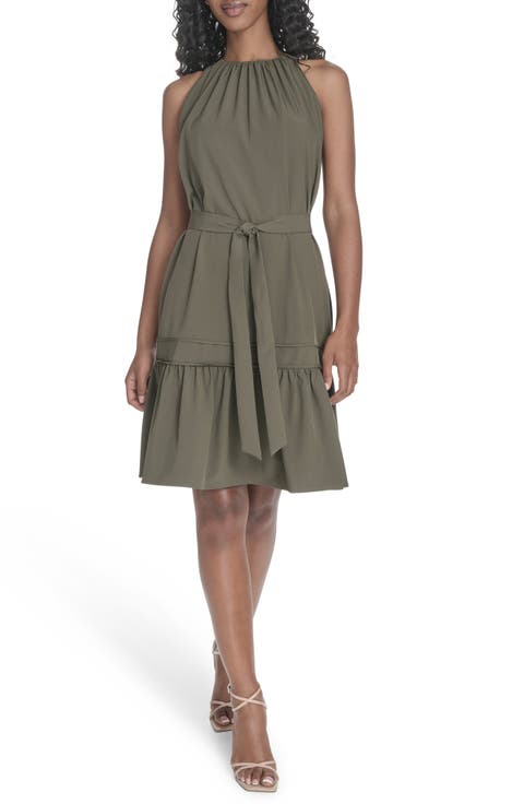 Halter Neck Sleeveless Dress